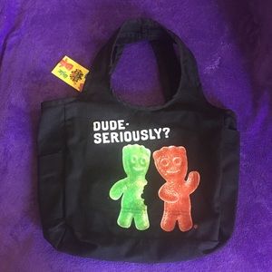 COPY - Sour Patch Kids Canvas Tote, Black, New
